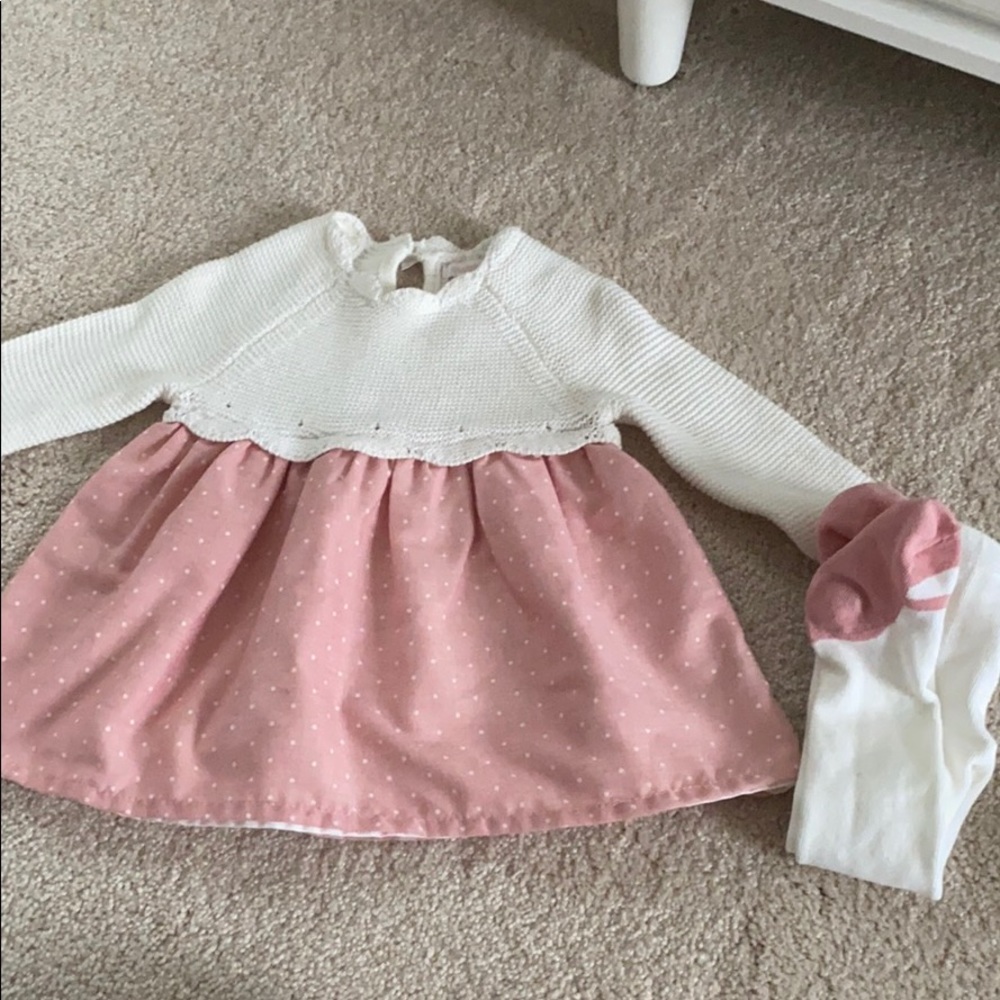 Half knitted dress